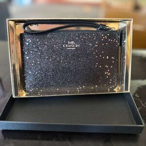 Coach Wristlet with Star Glitter (New)